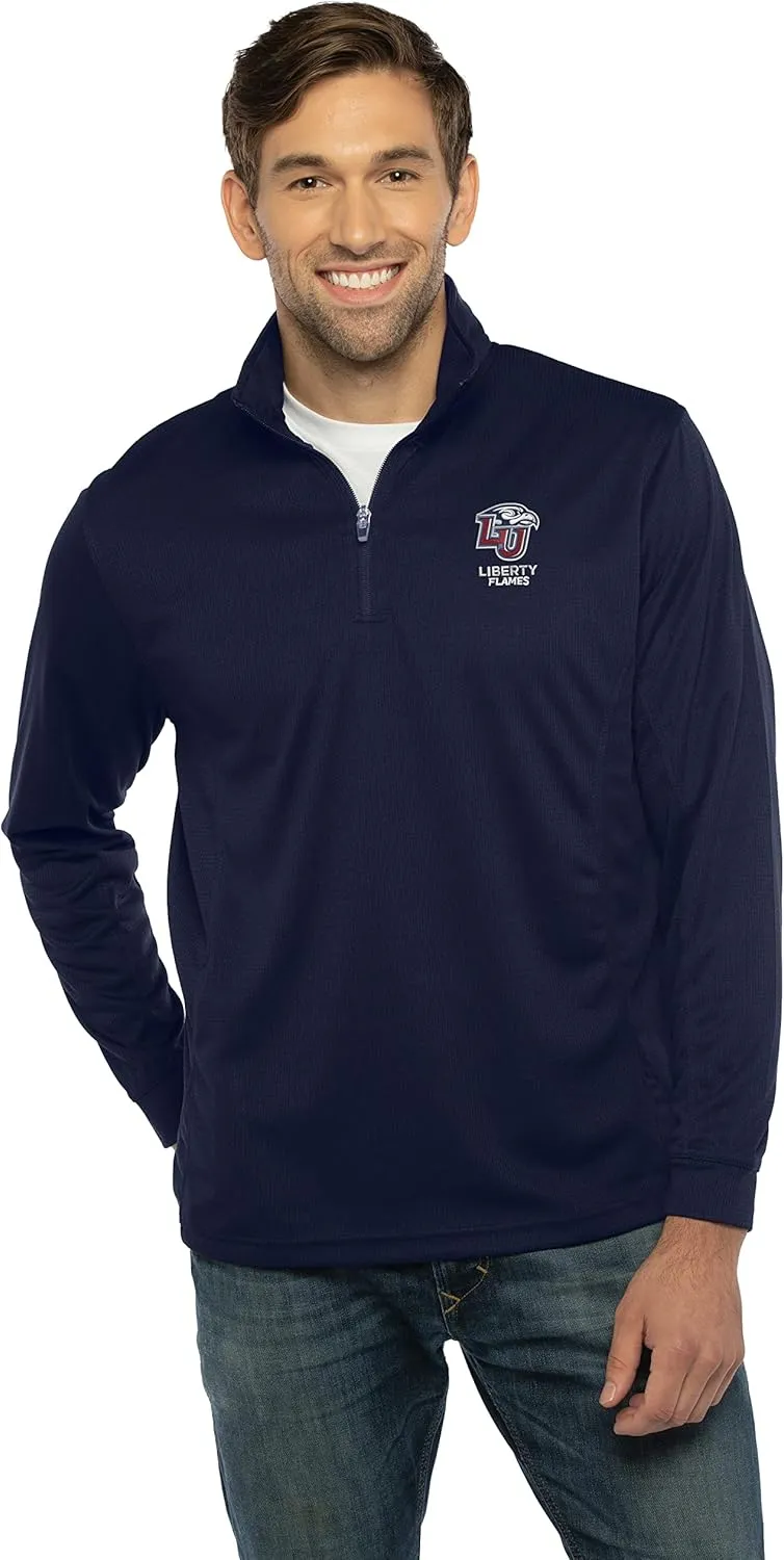 Men's Collegiate Micro Mesh Performance Team Color 1/4 Zip Pullover