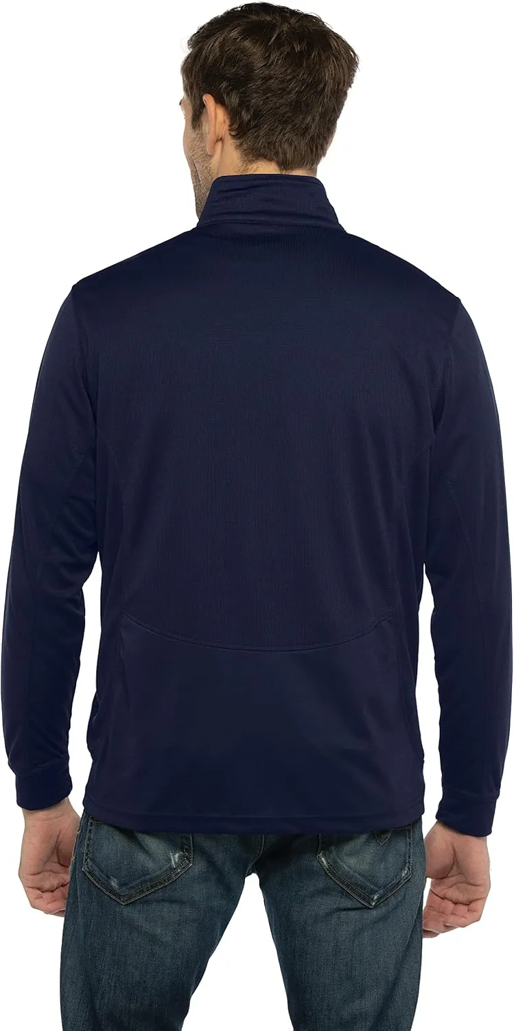 Men's Collegiate Micro Mesh Performance Team Color 1/4 Zip Pullover