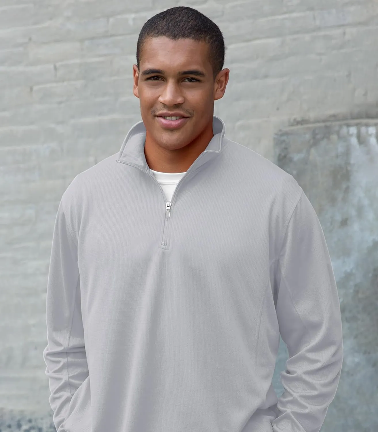 Men's Collegiate Micro Mesh Performance Team Color 1/4 Zip Pullover