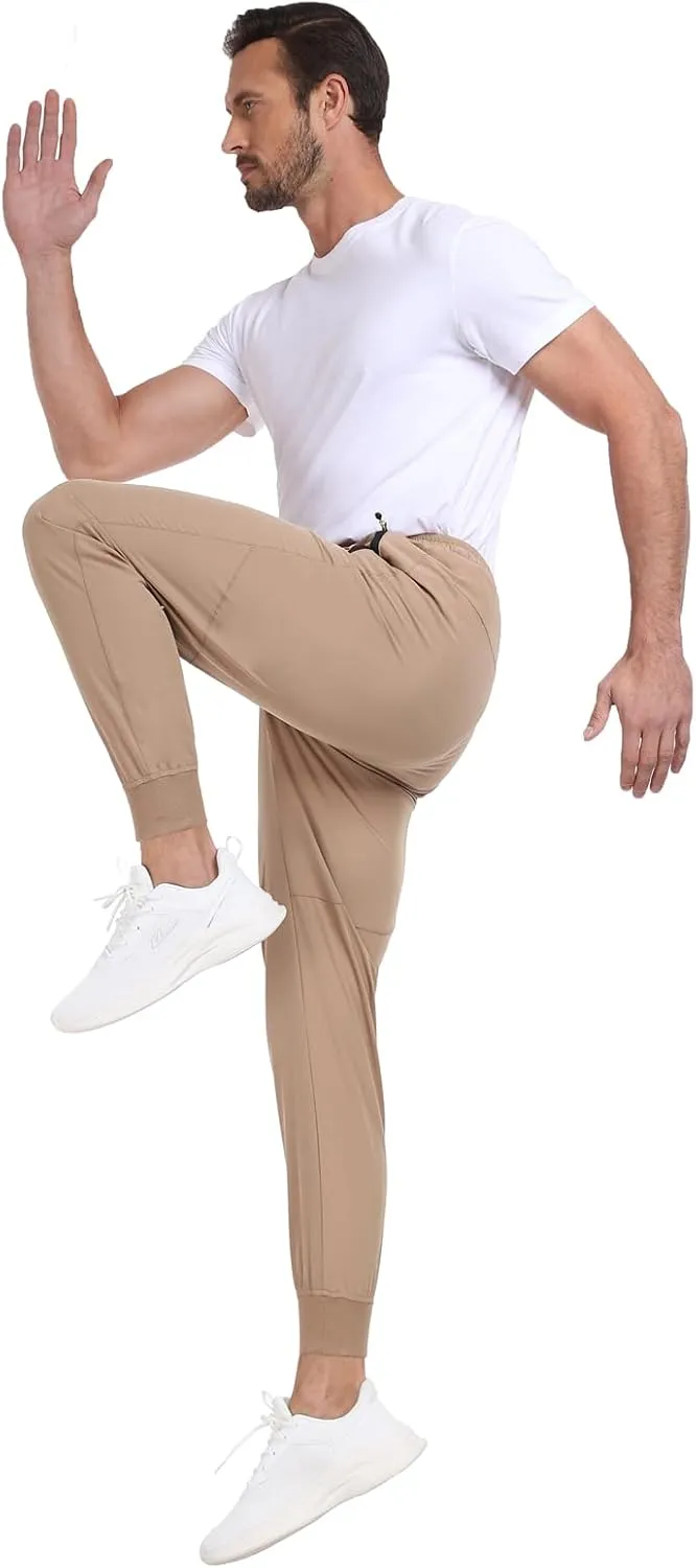 Mens Jogger Lightweight Athletic Workout Pants Quick Dry Breathable Track Jogging Sweat Pants for Exercise Gym
