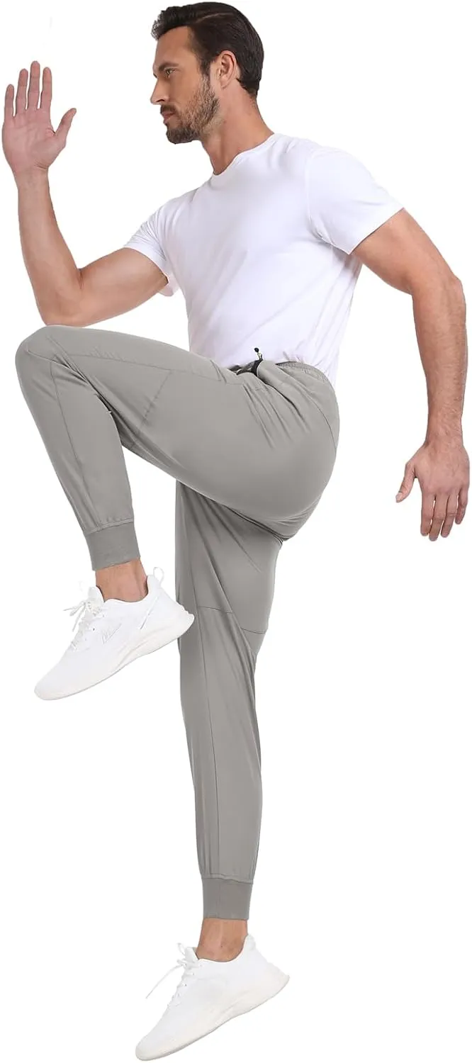 Mens Jogger Lightweight Athletic Workout Pants Quick Dry Breathable Track Jogging Sweat Pants for Exercise Gym