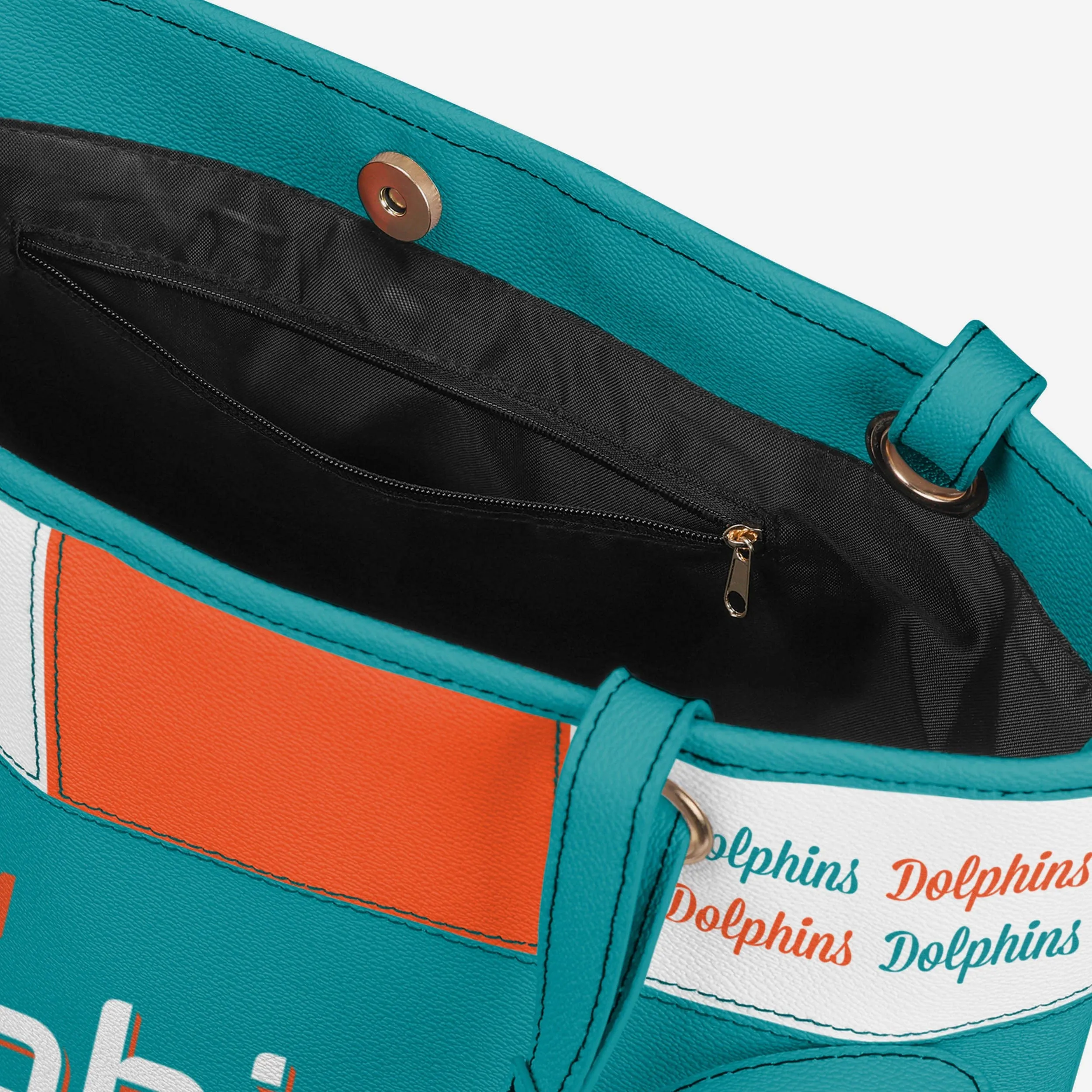 Miami Dolphins Printed Collage Tote