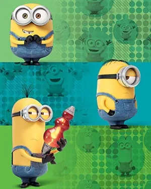 Minions Team Canvas Print, Multi-Colour, 40 x 50 cm