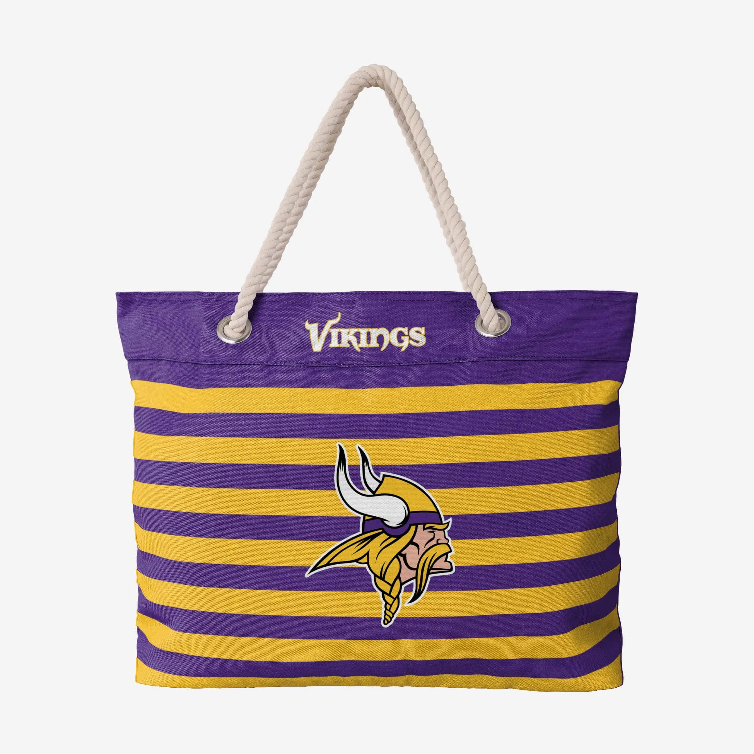 Minnesota Vikings Nautical Stripe Tote