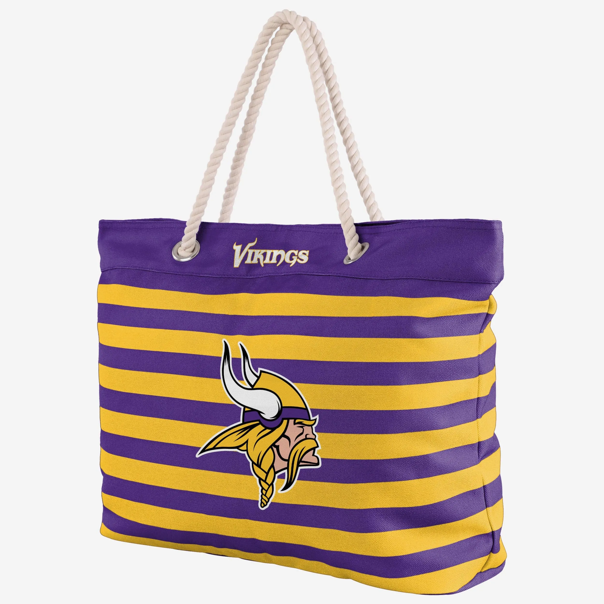 Minnesota Vikings Nautical Stripe Tote