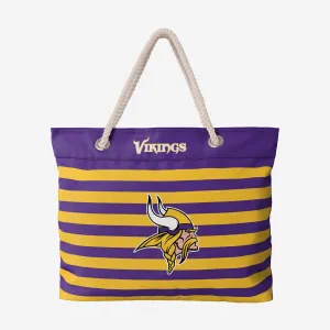 Minnesota Vikings Nautical Stripe Tote