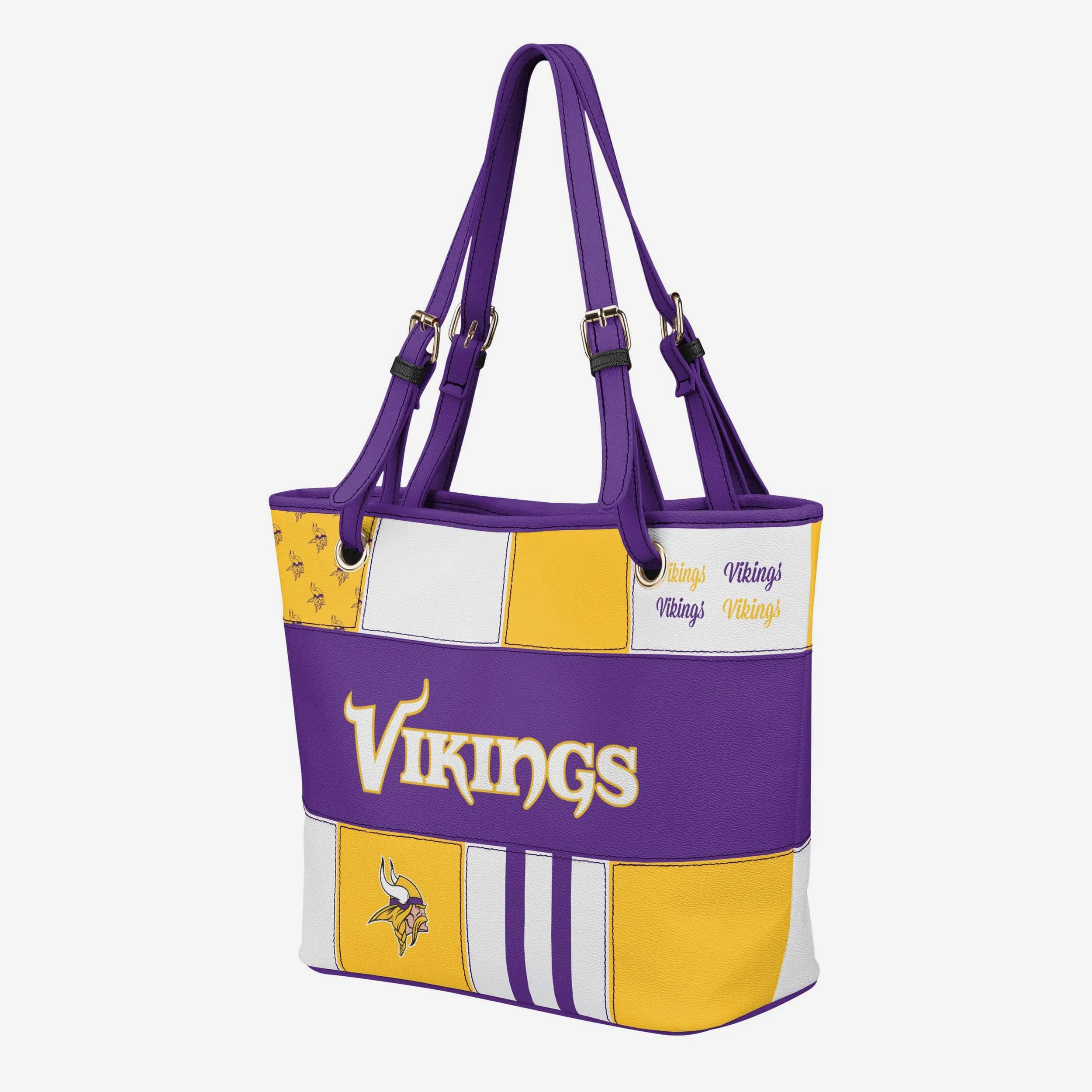 Minnesota Vikings Printed Collage Tote