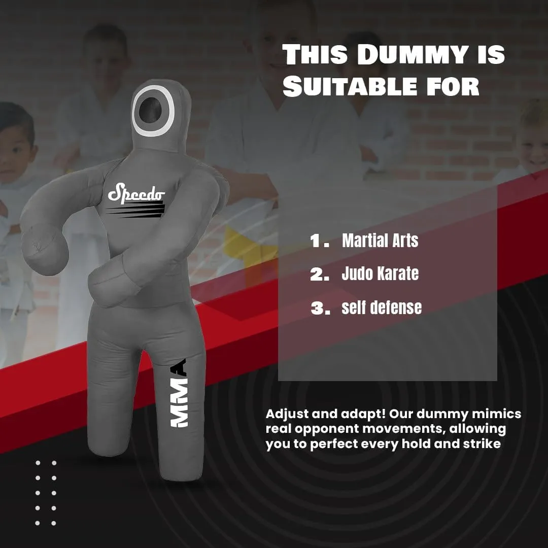 MMA Grappling Dummy Brazilian JIU Jitsu BJJ Punching Bag for Self Defense Wrestling Judo Karate Boxing Throwing Submission Standing Position - UNFILLED