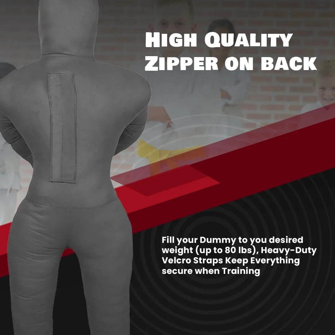 MMA Grappling Dummy Brazilian JIU Jitsu BJJ Punching Bag for Self Defense Wrestling Judo Karate Boxing Throwing Submission Standing Position - UNFILLED