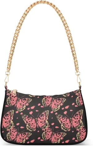 MNSRUU Handbag Purses for Women Leaves Chain Shoulder Bag