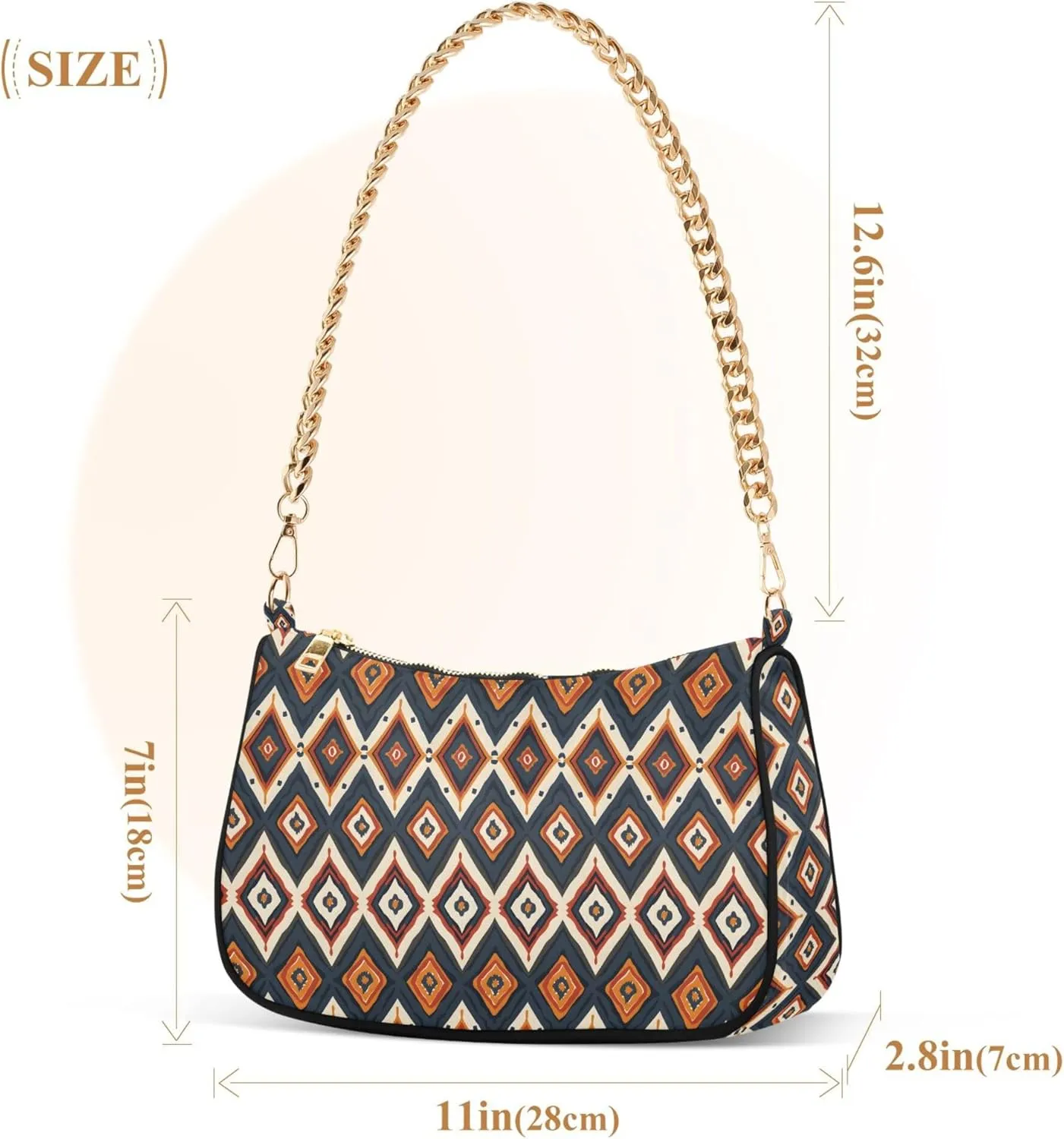 MNSRUU Handbag Purses for Women Leaves Chain Shoulder Bag