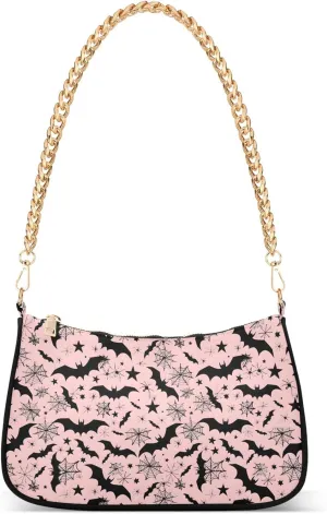 MNSRUU Handbag Purses for Women Leaves Chain Shoulder Bag