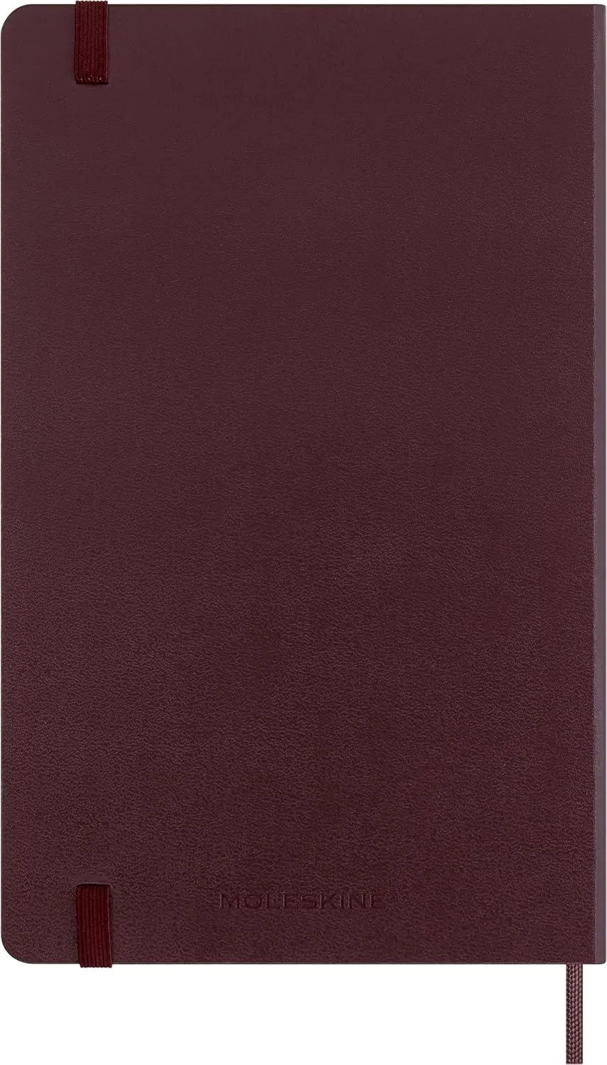 Moleskine 2024 Weekly Planner, 12M, Large, Burgundy Red, Hard Cover (5 x 8.25)