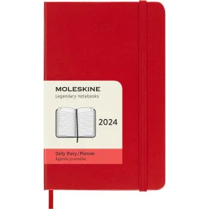 Moleskine 90mm x 140mm Pocket Size Diary, 12 Month, Hard Cover, Sapphire Blue