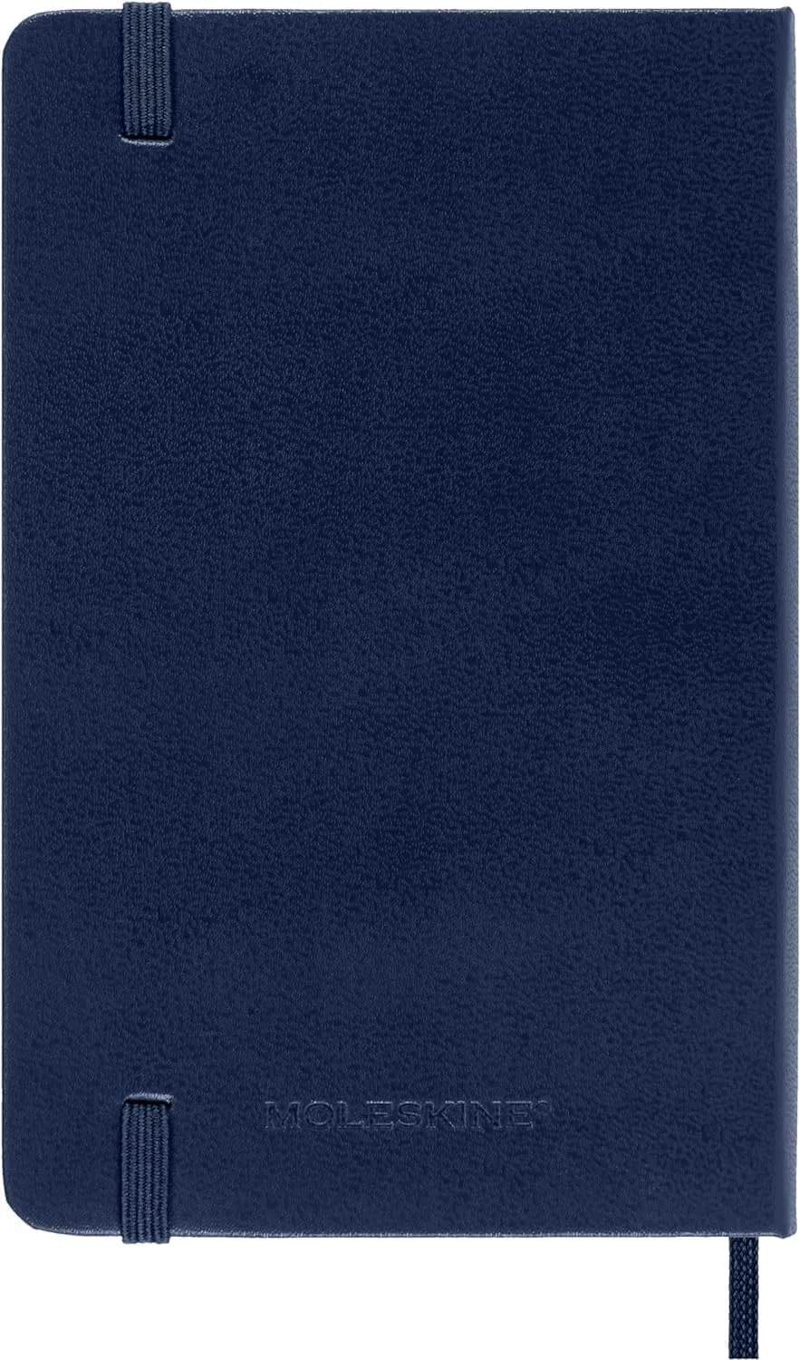 Moleskine Classic 12 Month 2025 Weekly Planner, Hard Cover, Large (5" x 8.25"), Sapphire Blue, 144 pages