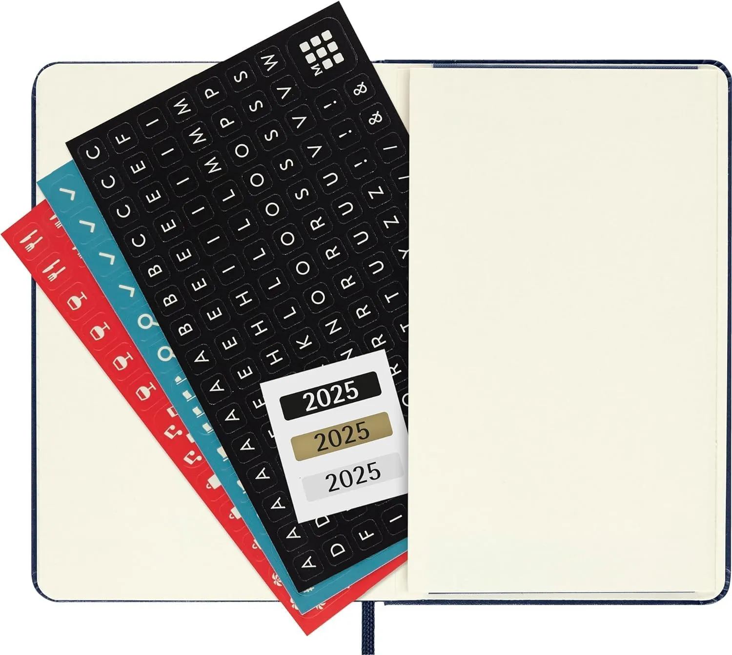 Moleskine Classic 12 Month 2025 Weekly Planner, Hard Cover, Large (5" x 8.25"), Sapphire Blue, 144 pages