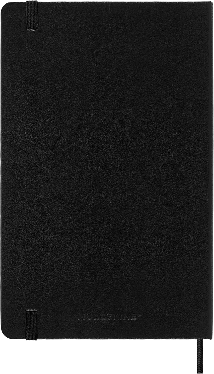 Moleskine Classic 18 Month 2024-2025 Weekly Horizontal Planner,Hard Cover, Large (5" x 8.25"), Black, 208 pages
