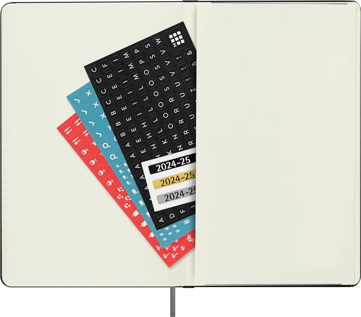 Moleskine Classic 18 Month 2024-2025 Weekly Horizontal Planner,Hard Cover, Large (5" x 8.25"), Black, 208 pages