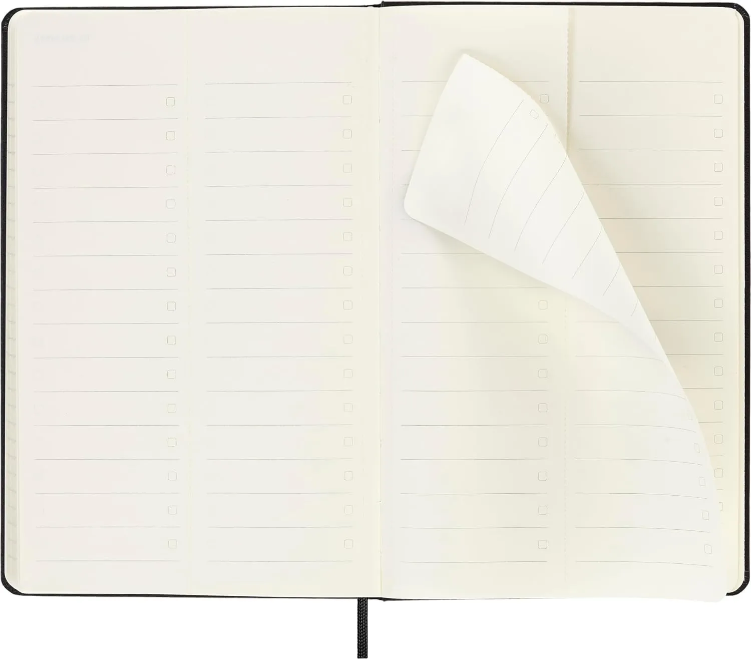 Moleskine PRO 12 Month 2025 Weekly Vertical Planner, Hard Cover, Large (5" x 8.25"), Black, 288 pages