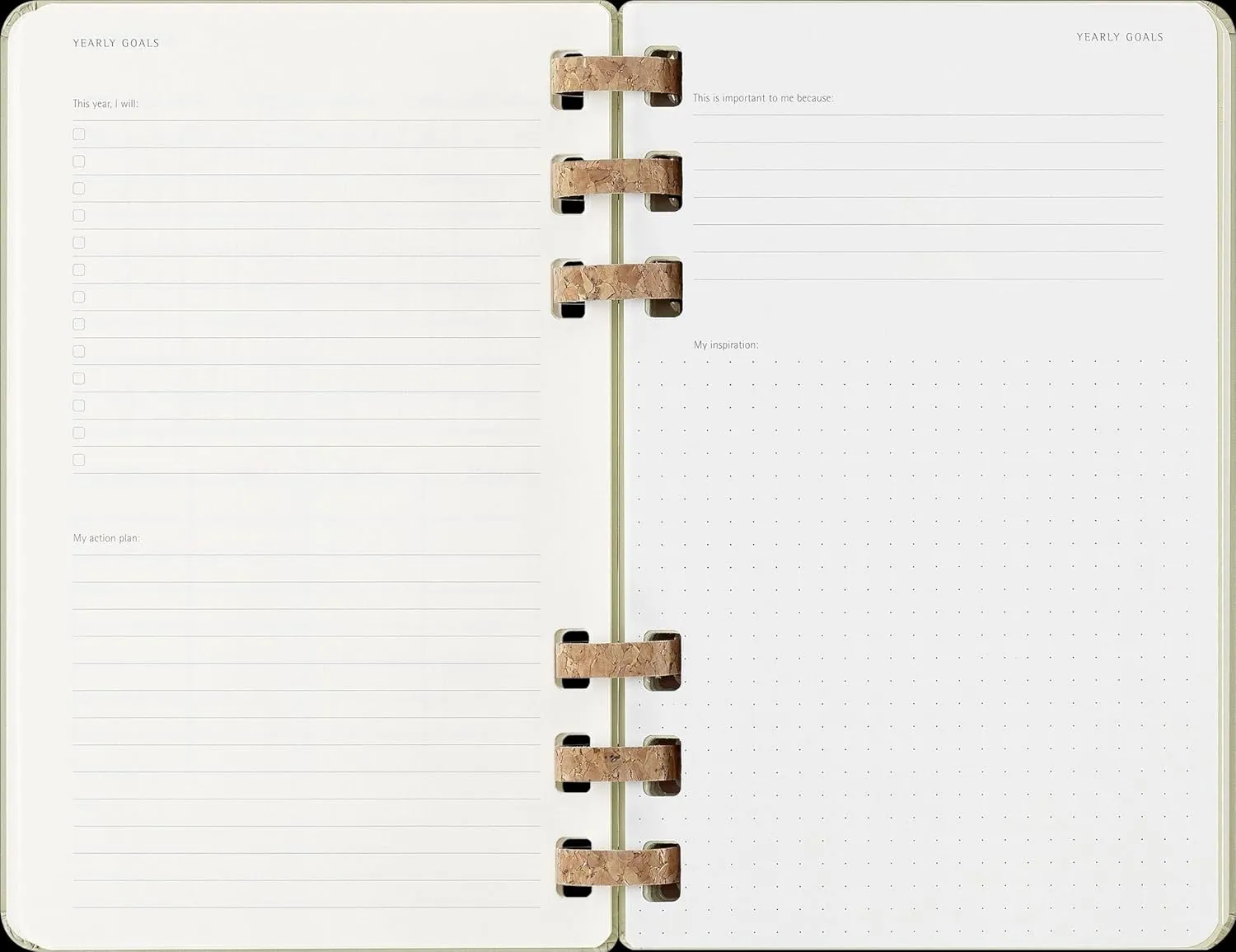 Moleskine Spiral 12 Month 2025 Solar Year Planner, Hard Cover, Large (5" x 8.25"), Kiwi, 200 pages