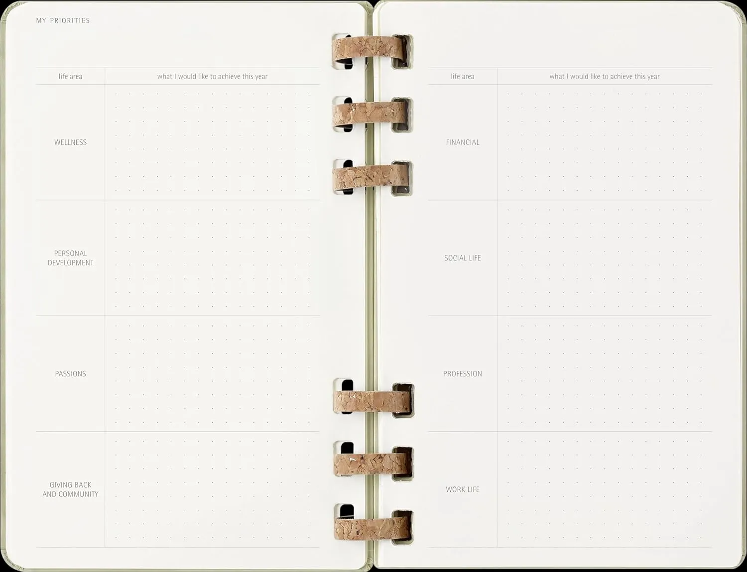 Moleskine Spiral 12 Month 2025 Solar Year Planner, Hard Cover, Large (5" x 8.25"), Kiwi, 200 pages