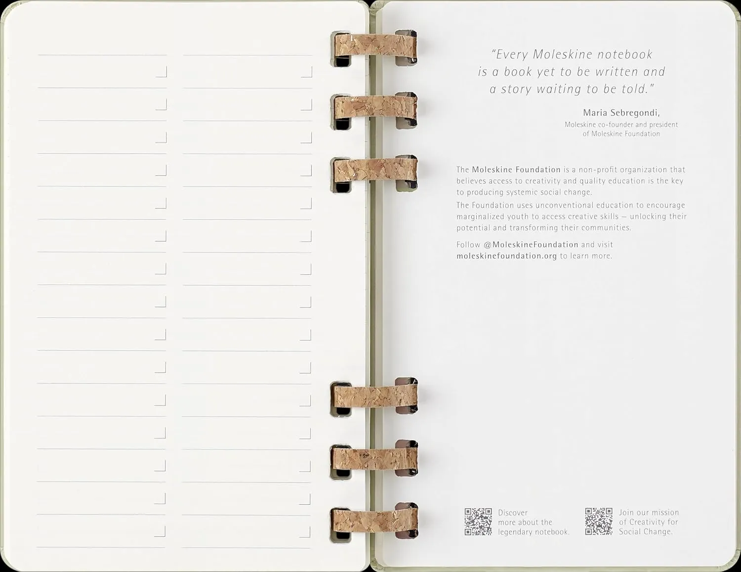 Moleskine Spiral 12 Month 2025 Solar Year Planner, Hard Cover, Large (5" x 8.25"), Kiwi, 200 pages