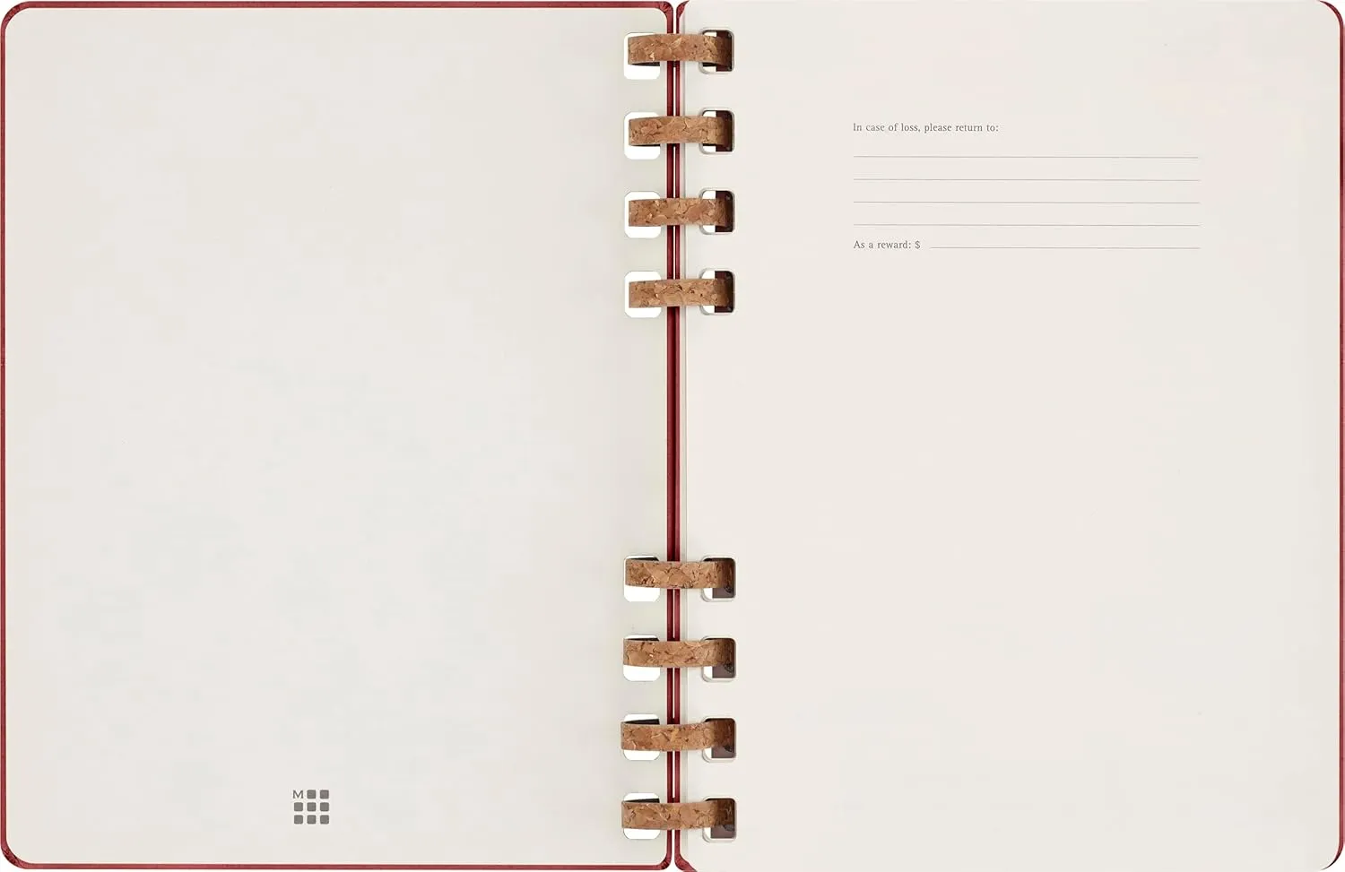 Moleskine Undated Spiral Planner, 12M, Extra Large, Crush Cherry, Hard Cover (7.5 x 10)