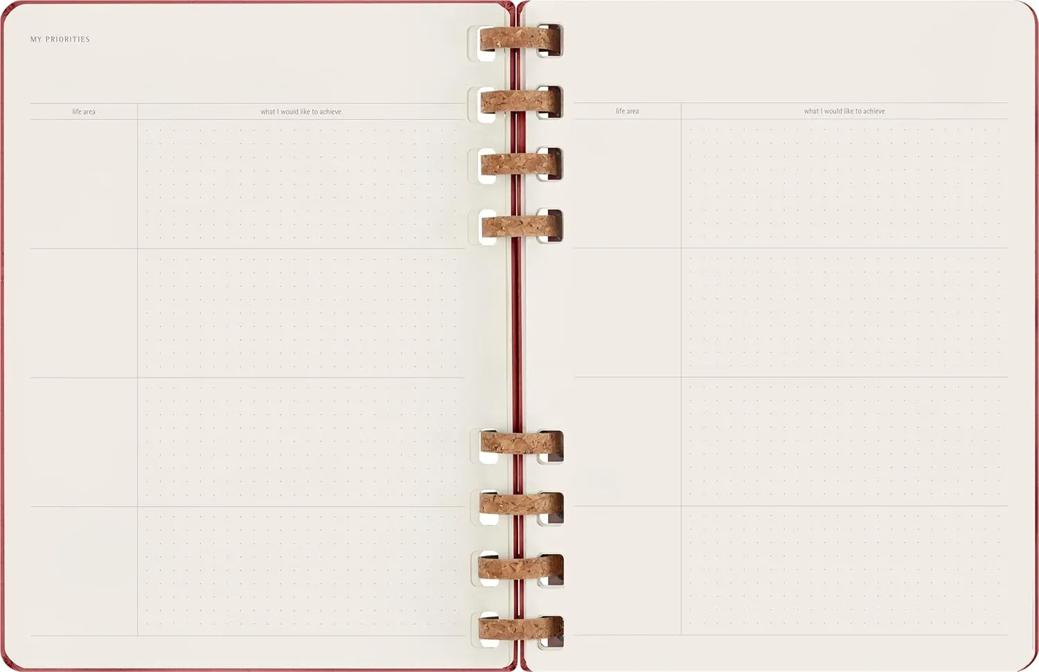 Moleskine Undated Spiral Planner, 12M, Extra Large, Crush Cherry, Hard Cover (7.5 x 10)