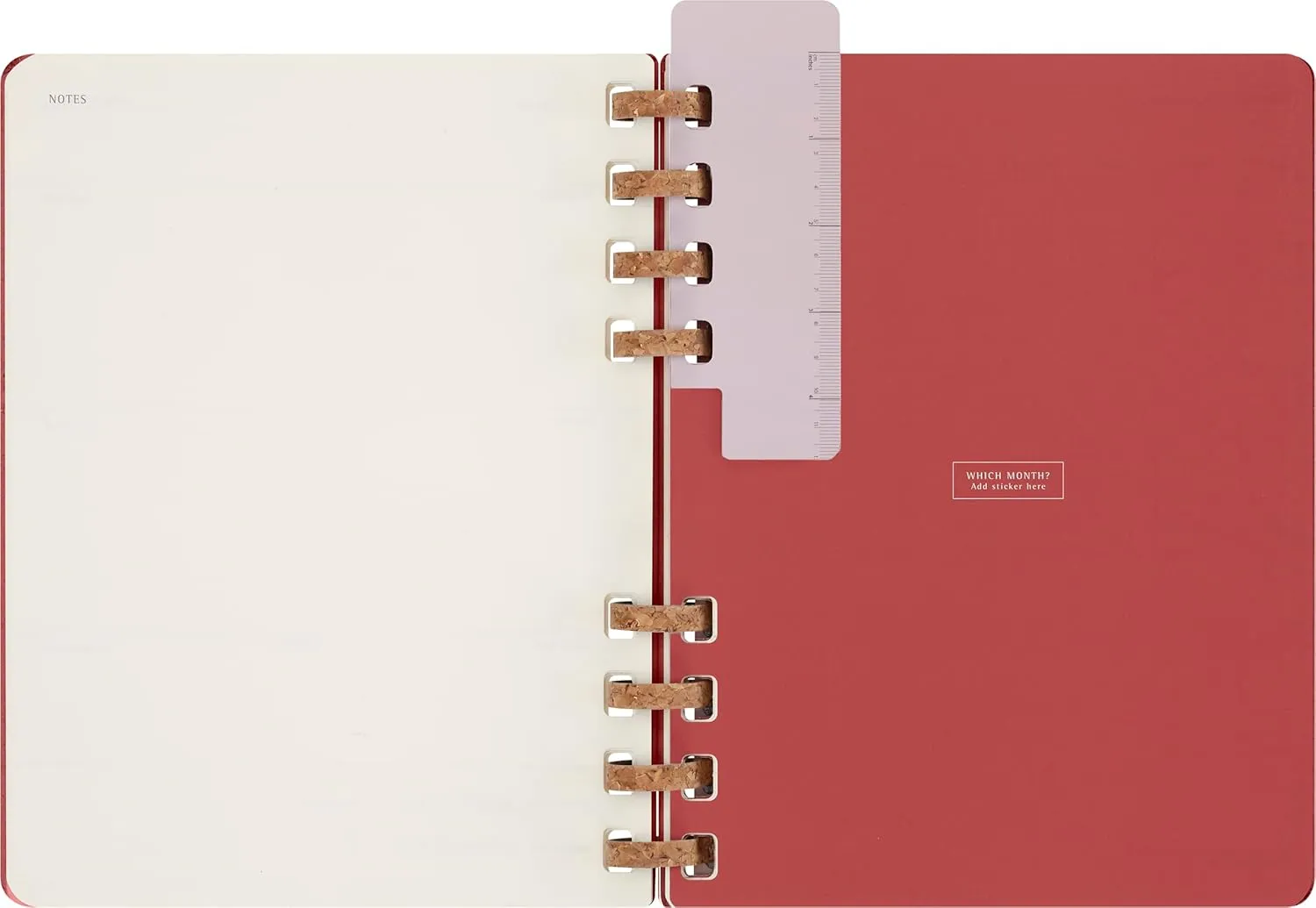 Moleskine Undated Spiral Planner, 12M, Extra Large, Crush Cherry, Hard Cover (7.5 x 10)