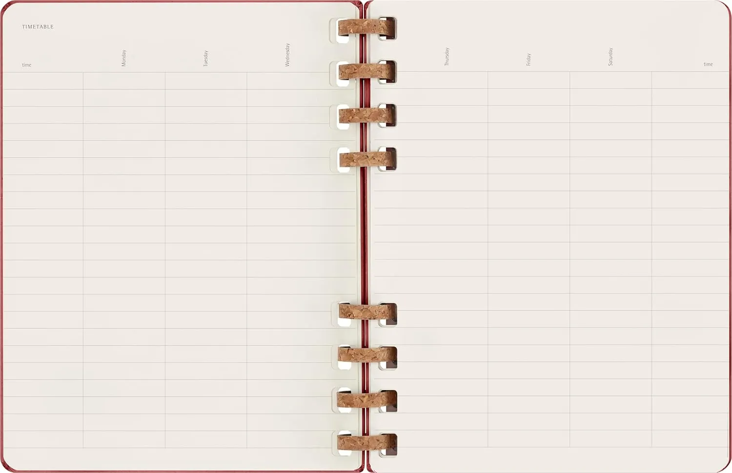Moleskine Undated Spiral Planner, 12M, Extra Large, Crush Cherry, Hard Cover (7.5 x 10)