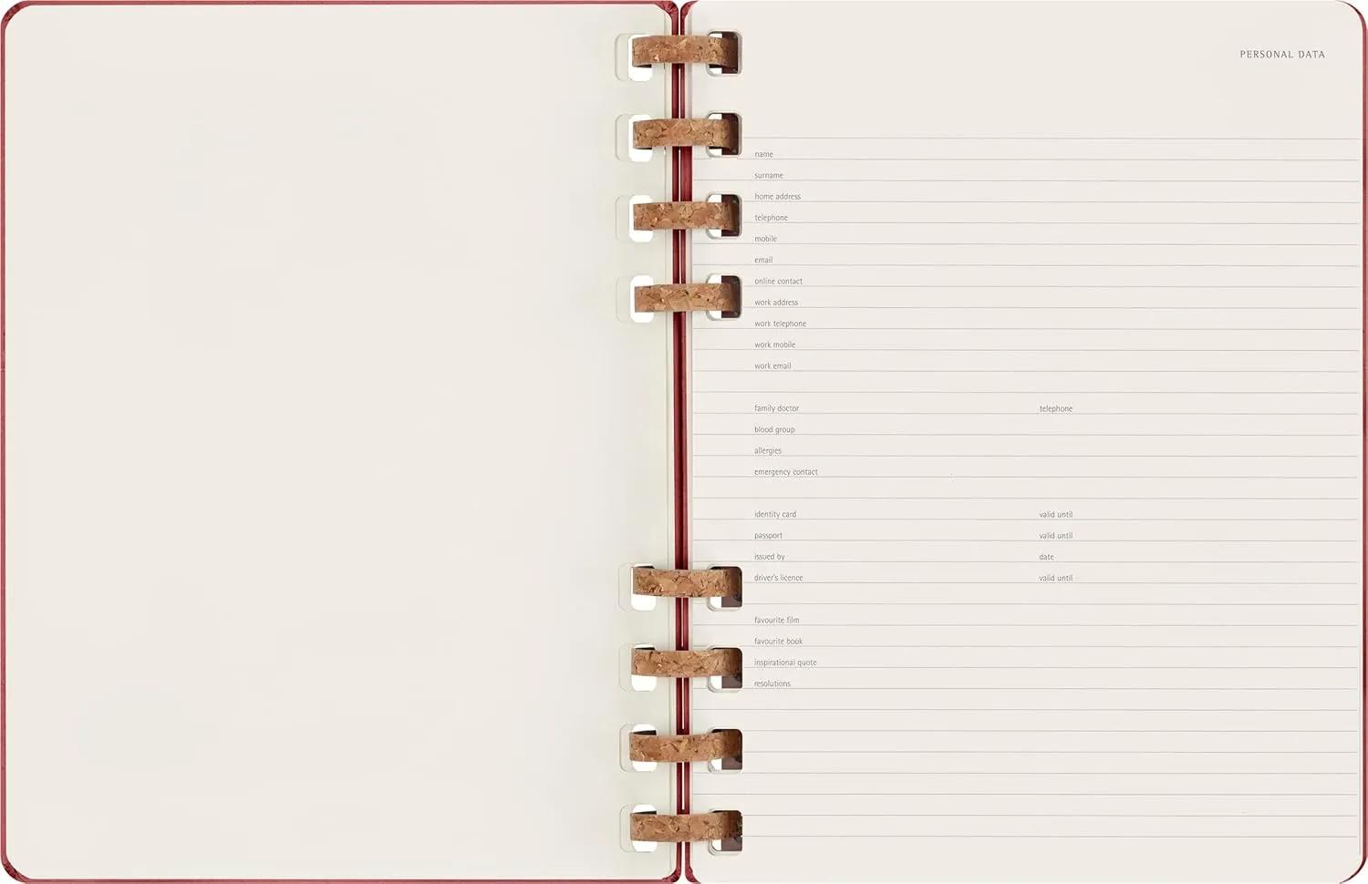 Moleskine Undated Spiral Planner, 12M, Extra Large, Crush Cherry, Hard Cover (7.5 x 10)