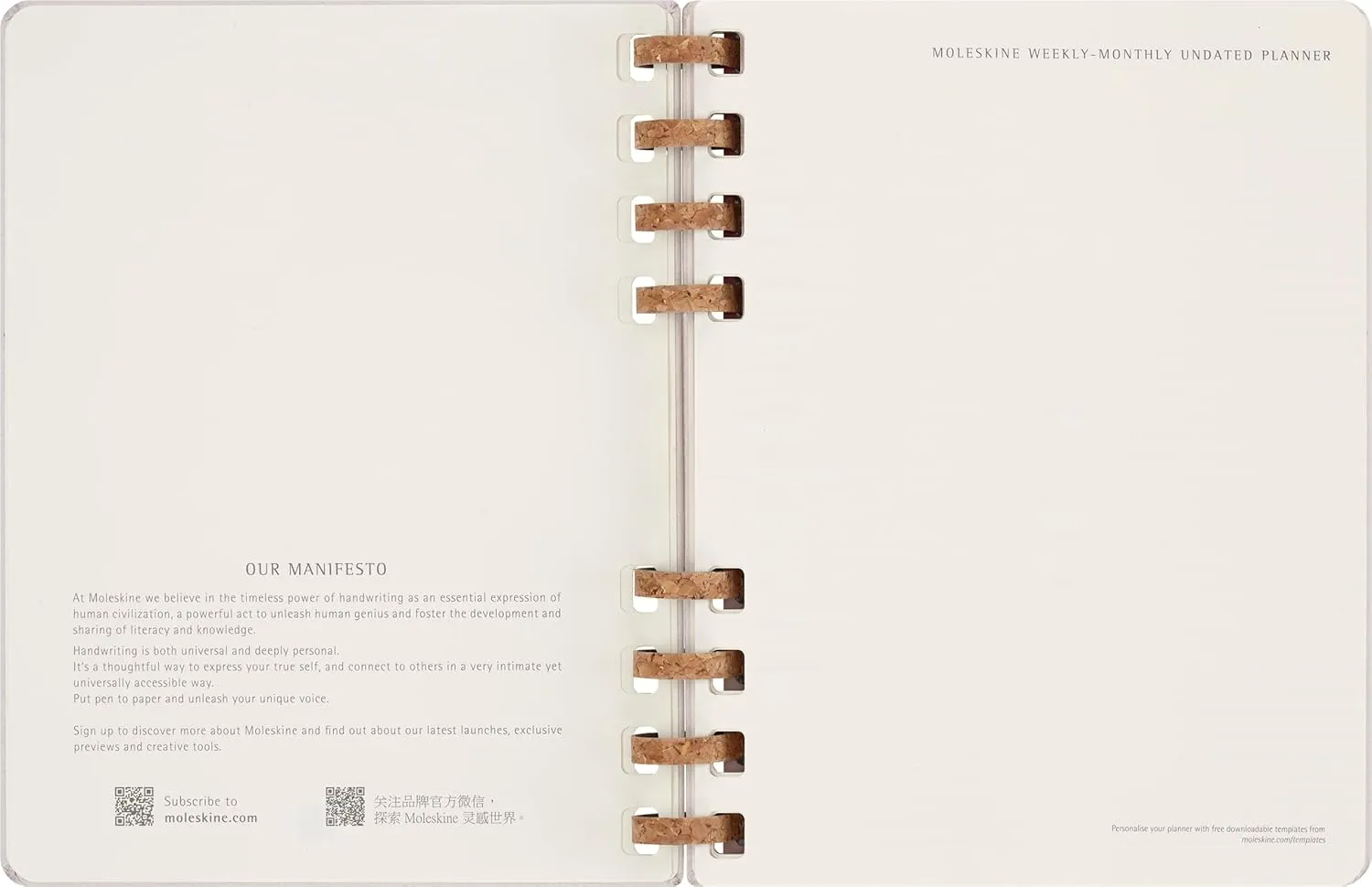 Moleskine Undated Spiral Planner, 12M, Extra Large, Crush Grape, Hard Cover (7.5 x 10)