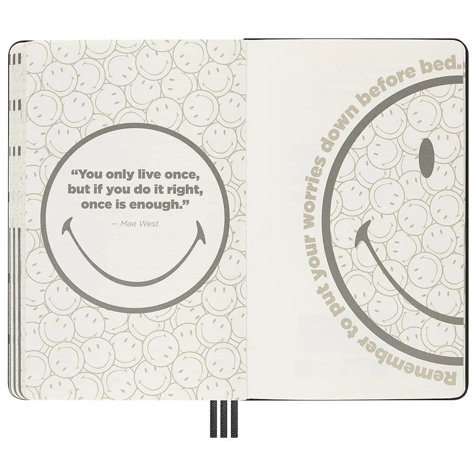 Moleskine x Kaweco Rollerball Pen Notebook and Positivity Planner Set Limited Edition Smiley