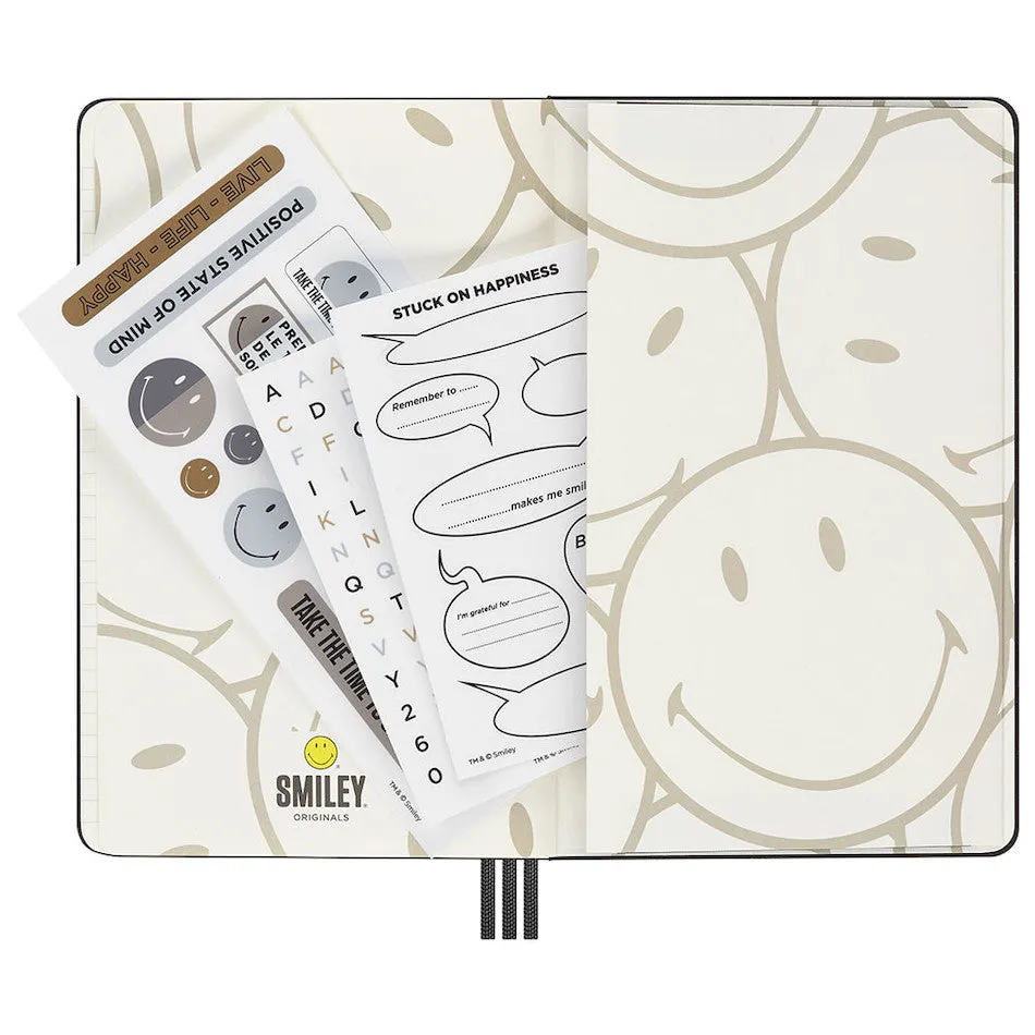 Moleskine x Kaweco Rollerball Pen Notebook and Positivity Planner Set Limited Edition Smiley