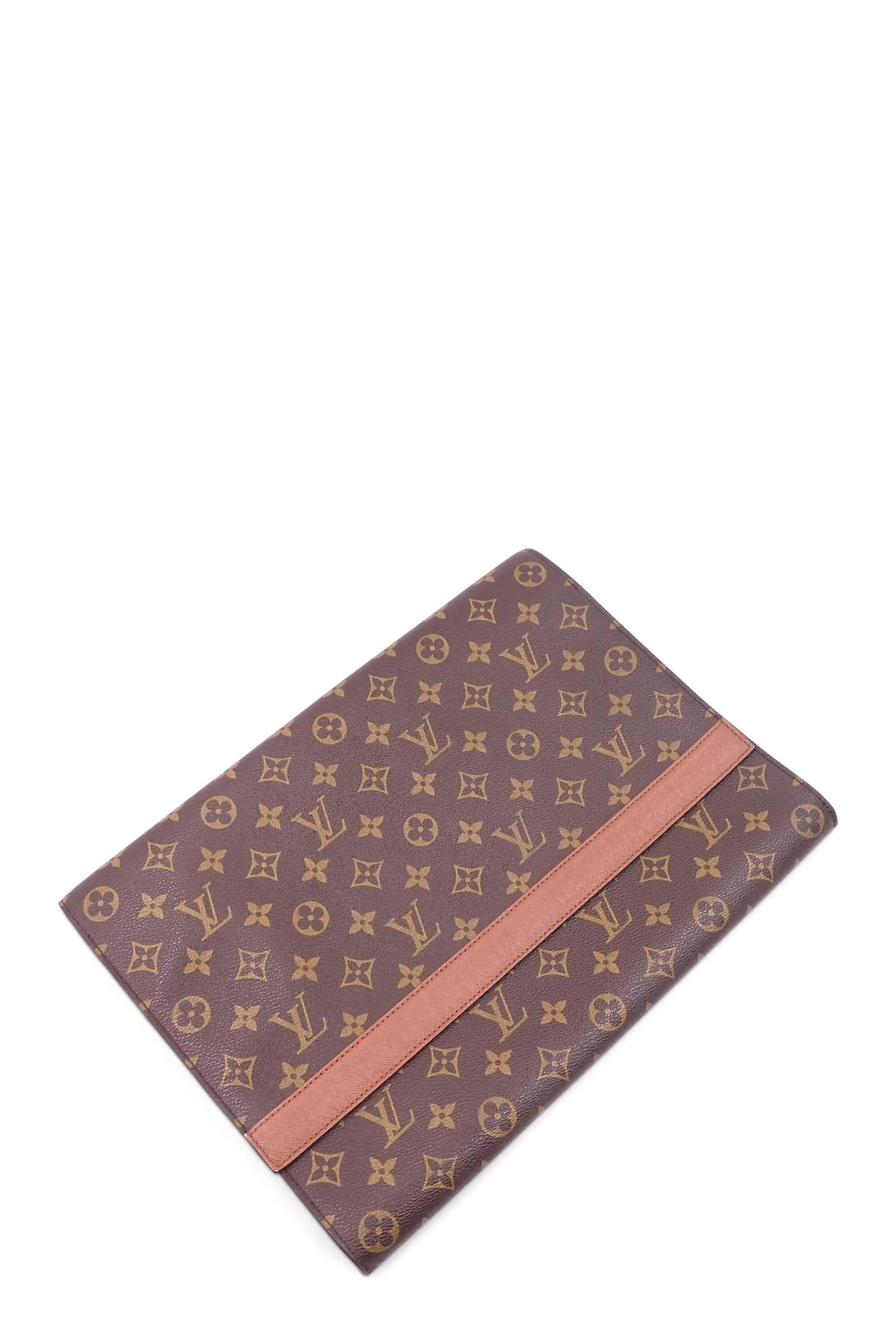 Monogram Document Case Brown