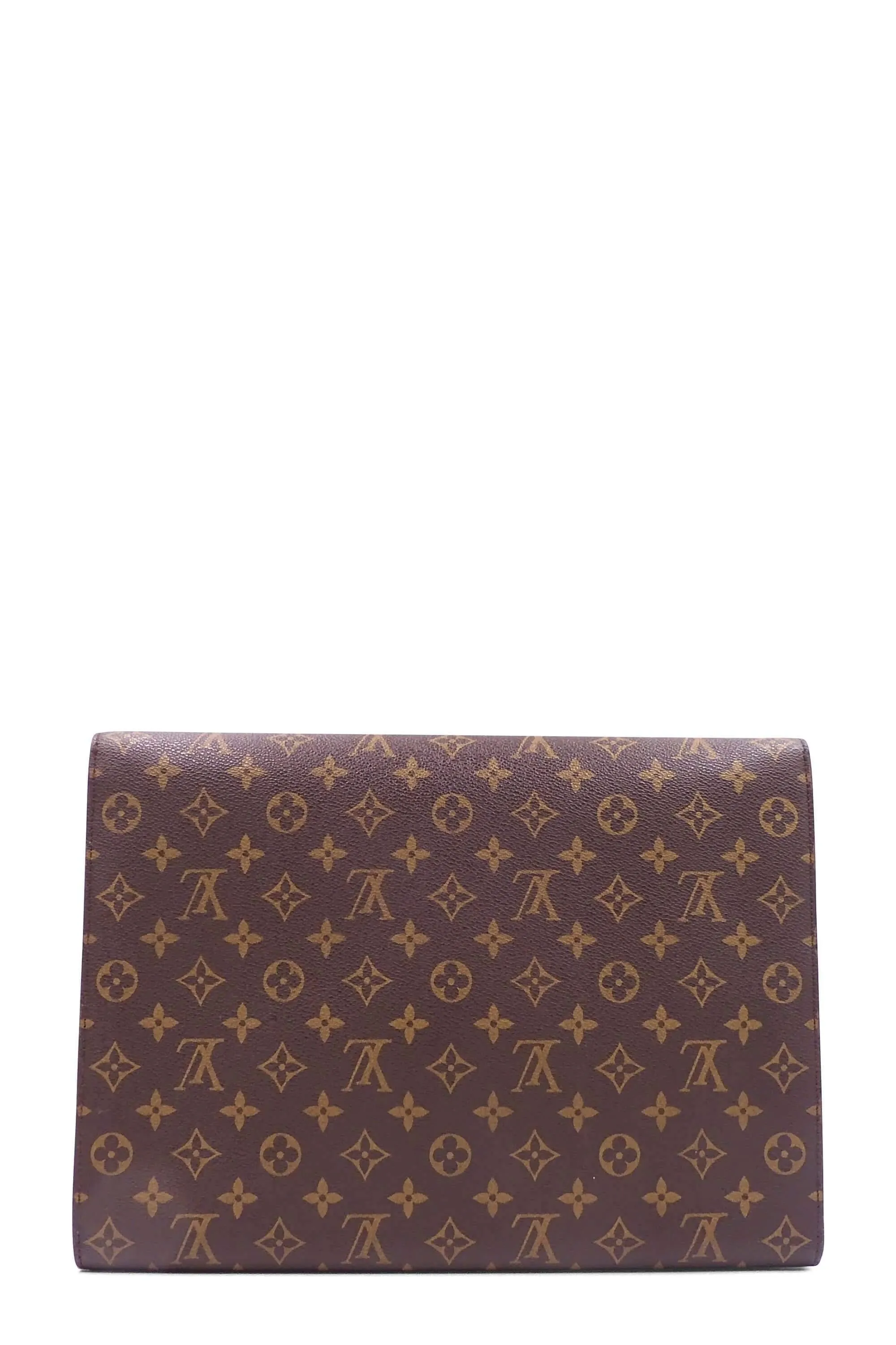Monogram Document Case Brown