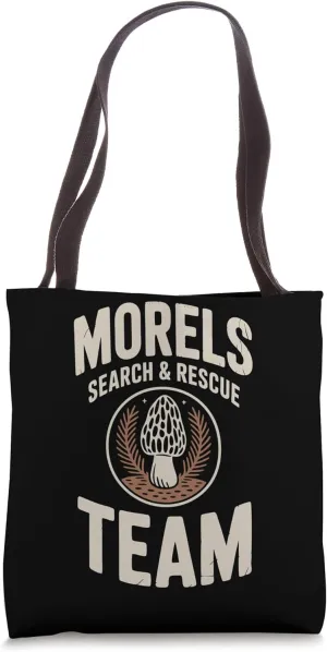 Morels Search Team Mushrooming Tote Bag