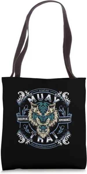 Muay Thai and Tiger - Discipline and Dominance Tote Bag
