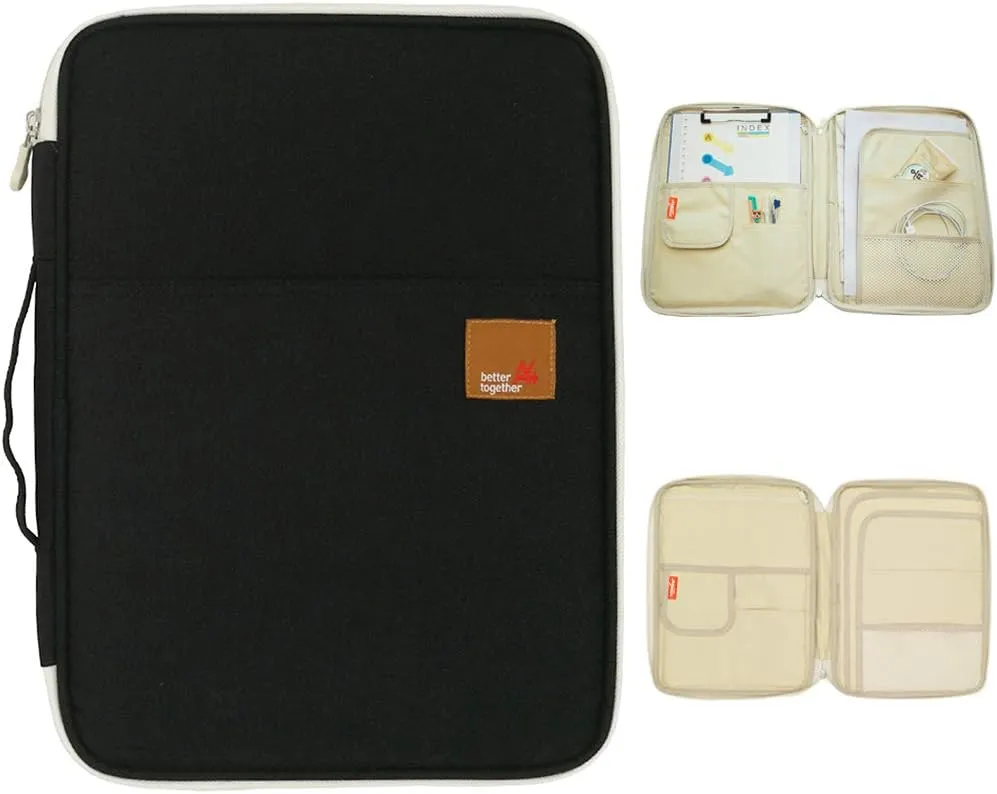 Mygreen Universal Travel Gear Organizer/Electronics Accessories Bag/Document File Bag (Large/Slim, Black)