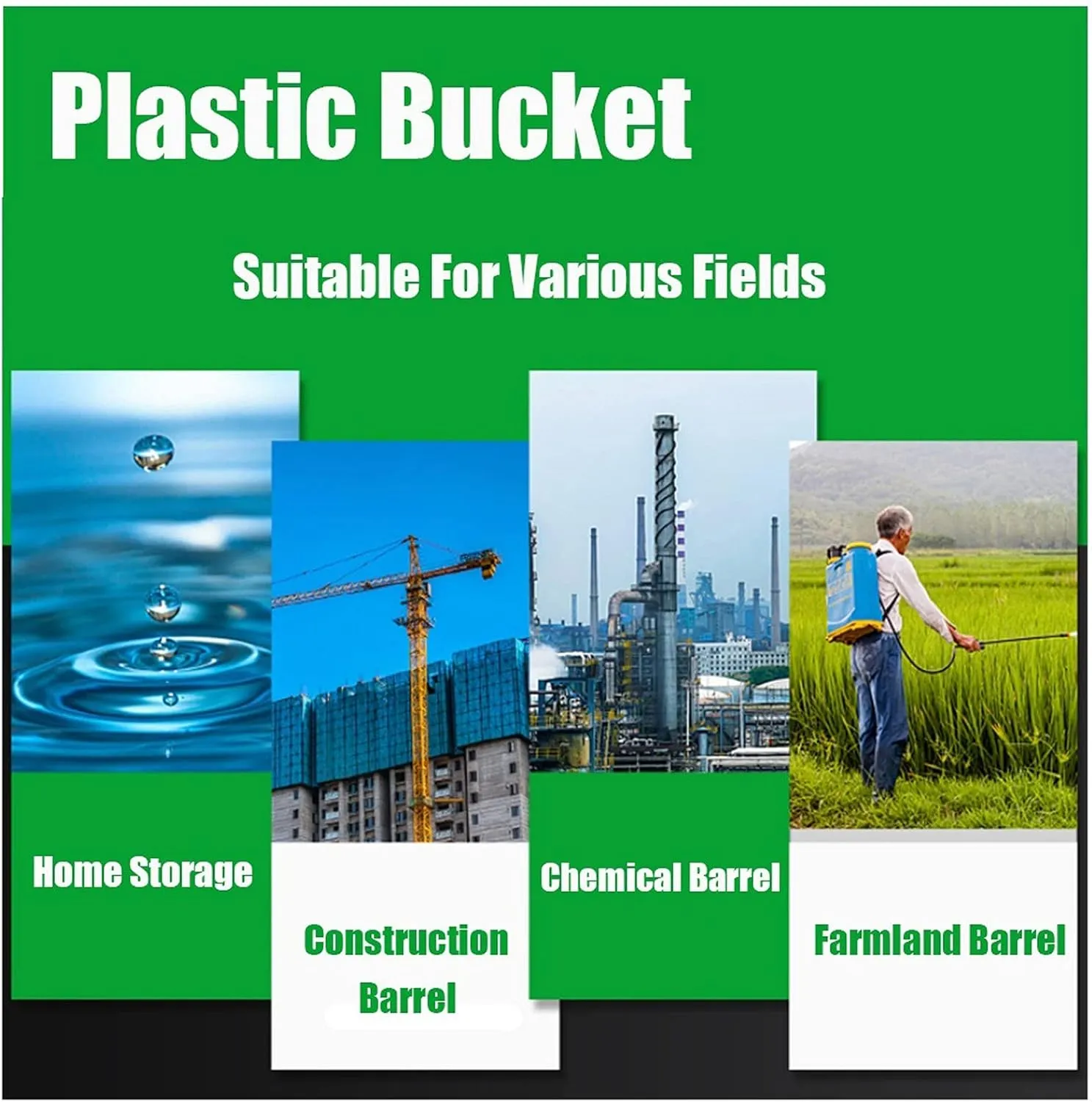 NAKAN Large Plastics Water Container Drinking Car Water Carrier Container Food Grade HDPE Raw Material for Home Camping Picnic BBQ Self-Driving Tour with Raw Material Belt(Size:80L)