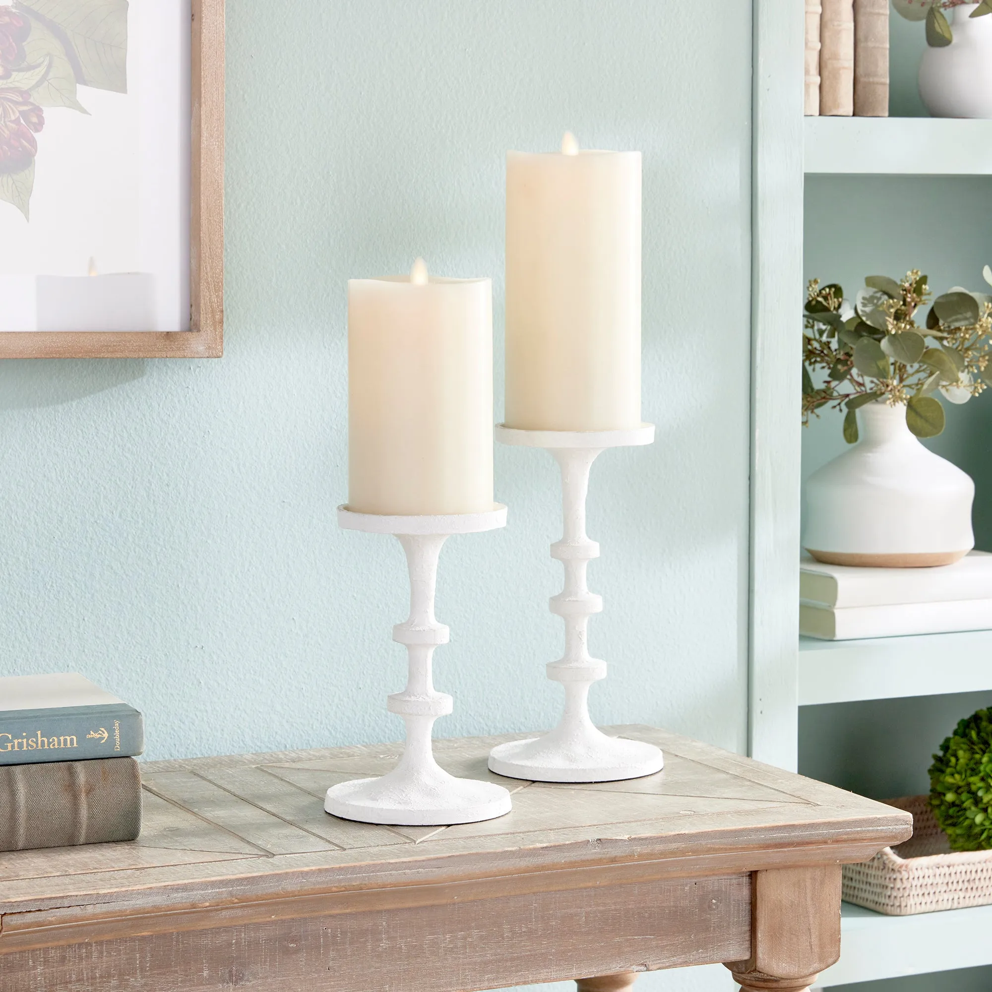 NAPA Home & Garden, ABACUS PETITE CANDLE STANDS, SET OF 2,N3RB05WH