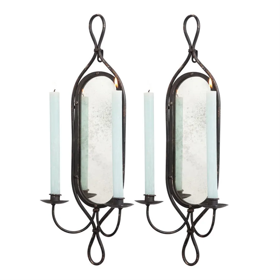 Napa Home Garden,  MIRROR CANDELABRA ,SET OF 2,2206