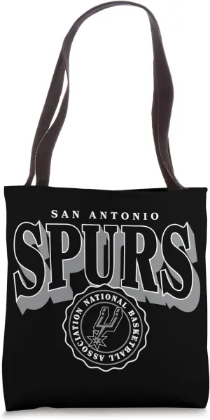 NBA - San Antonio Spurs Arched Crest Black And Silver Tote Bag