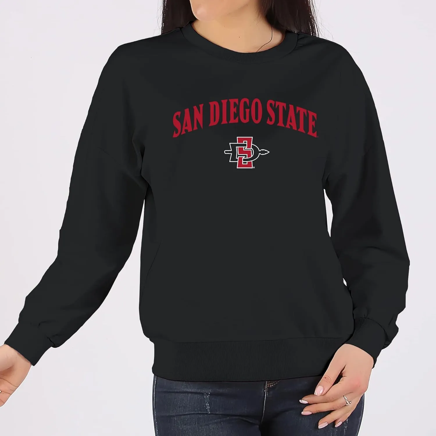 NCAA Arch Logo, Team Color Crewneck, College, University