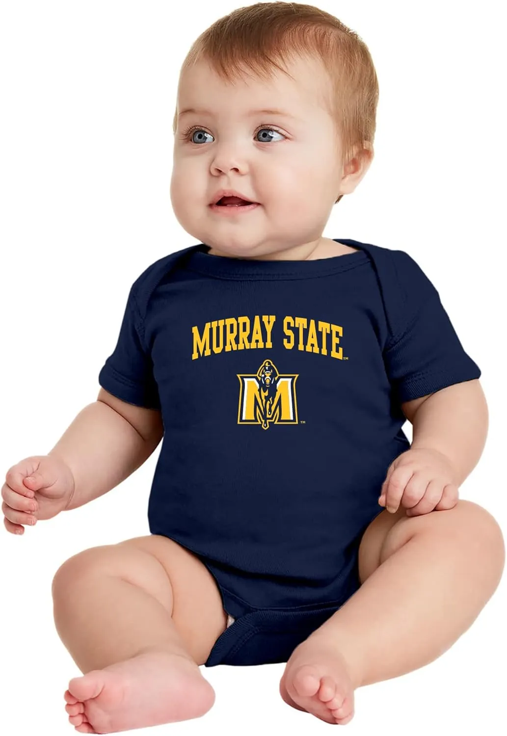 NCAA Arch Logo, Team Color Infant Creeper Bodysuit, College, University
