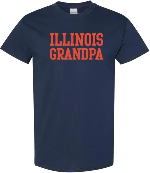 NCAA Basic Block Grandpa, Team Color T Shirt, College, University