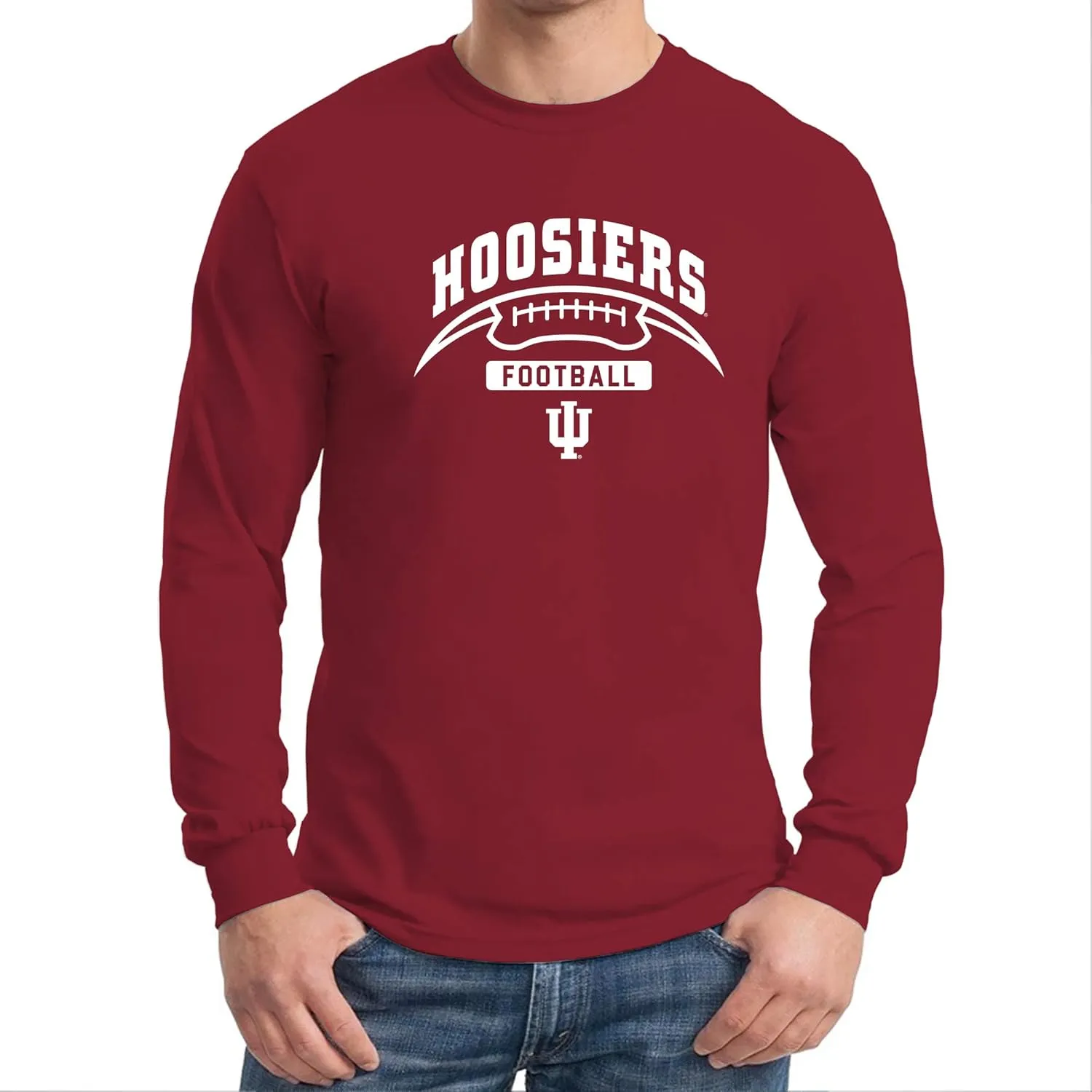 NCAA Football Crescent, Team Color Long Sleeve, College, University