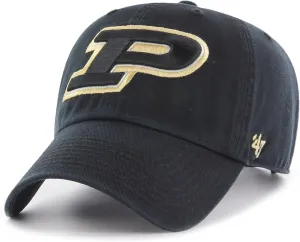 NCAA Purdue Boilermakers Clean Up Adjustable Hat, One Size, Black