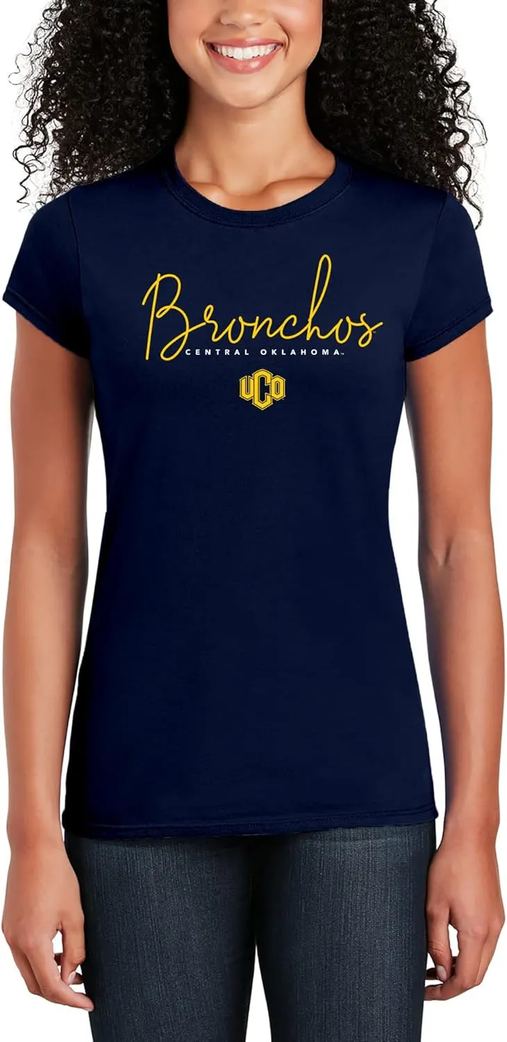 NCAA Thin Script, Team Color Womens T Shirt, College, University