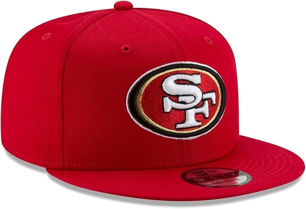 New Era NFL 9FIFTY Team Color Adjustable Snapback Hat Cap - One Size